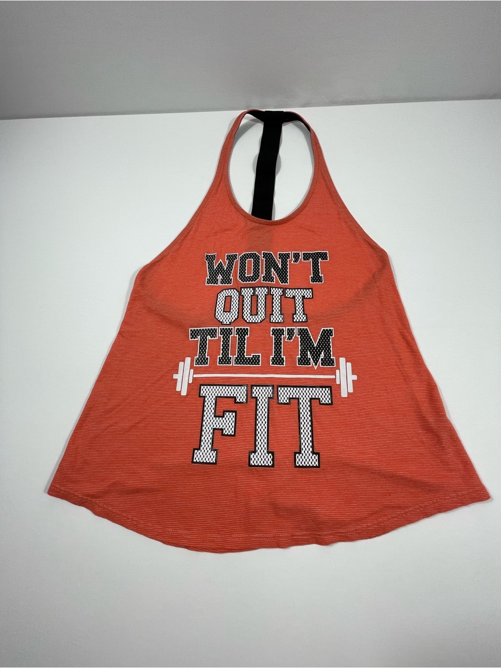 EVCR Women’s Orange/Black/White Racerback Workout Tank Top Size Medium SKU#0203